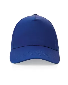 Impact 5 Panel 190gr Recycled Cotton Cap With AWARE Tracer Blue