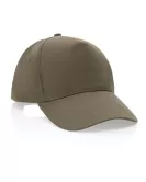 Impact 5 Panel 190gr Recycled Cotton Cap With AWARE Tracer Green