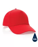 Impact 5 Panel 190gr Recycled Cotton Cap With AWARE Tracer Red