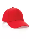 Impact 5 Panel 190gr Recycled Cotton Cap With AWARE Tracer Red