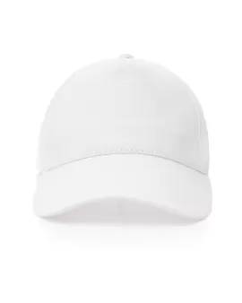 Impact 5 Panel 190gr Recycled Cotton Cap With AWARE Tracer White