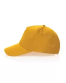 Impact 5 Panel 190gr Recycled Cotton Cap With AWARE Tracer Yellow