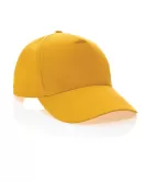 Impact 5 Panel 190gr Recycled Cotton Cap With AWARE Tracer Yellow