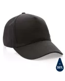 Impact 5 Panel 280gr Recycled Cotton Cap With AWARE Tracer Black