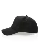 Impact 5 Panel 280gr Recycled Cotton Cap With AWARE Tracer Black