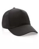 Impact 5 Panel 280gr Recycled Cotton Cap With AWARE Tracer Black