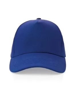 Impact 5 Panel 280gr Recycled Cotton Cap With AWARE Tracer Blue