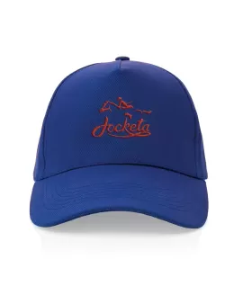 Impact 5 Panel 280gr Recycled Cotton Cap With AWARE Tracer Blue