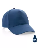 Impact 5 Panel 280gr Recycled Cotton Cap With AWARE Tracer Navy