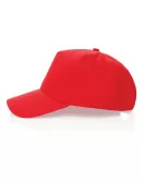 Impact 5 Panel 280gr Recycled Cotton Cap With AWARE Tracer Red