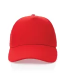 Impact 5 Panel 280gr Recycled Cotton Cap With AWARE Tracer Red