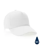 Impact 5 Panel 280gr Recycled Cotton Cap With AWARE Tracer White