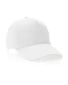 Impact 5 Panel 280gr Recycled Cotton Cap With AWARE Tracer White