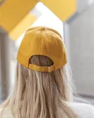 Impact 5 Panel 280gr Recycled Cotton Cap With AWARE Tracer Yellow