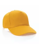 Impact 5 Panel 280gr Recycled Cotton Cap With AWARE Tracer Yellow