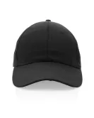 Impact 6 Panel 190gr Recycled Cotton Cap With Aware Tracer Black