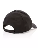 Impact 6 Panel 190gr Recycled Cotton Cap With Aware Tracer Black