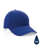 Impact 6 Panel 190gr Recycled Cotton Cap With Aware Tracer Blue