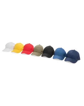Impact 6 Panel 190gr Recycled Cotton Cap With Aware Tracer Green