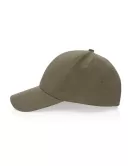 Impact 6 Panel 190gr Recycled Cotton Cap With Aware Tracer Green