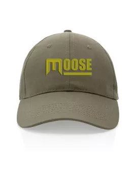 Impact 6 Panel 190gr Recycled Cotton Cap With Aware Tracer Green