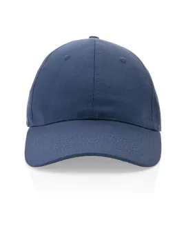 Impact 6 Panel 190gr Recycled Cotton Cap With Aware Tracer Navy