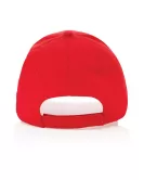 Impact 6 Panel 190gr Recycled Cotton Cap With Aware Tracer Red