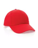 Impact 6 Panel 190gr Recycled Cotton Cap With Aware Tracer Red