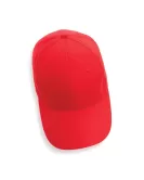 Impact 6 Panel 190gr Recycled Cotton Cap With Aware Tracer Red