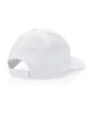 Impact 6 Panel 190gr Recycled Cotton Cap With Aware Tracer White