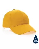 Impact 6 Panel 190gr Recycled Cotton Cap With Aware Tracer Yellow