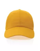 Impact 6 Panel 190gr Recycled Cotton Cap With Aware Tracer Yellow