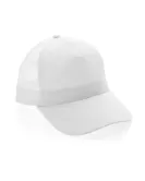 Impact 5 Panel 190gr Recycled Cotton Cap With AWARE Tracer White