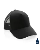 Impact AWARE Brushed Rcotton 5 Panel Trucker Cap 190gr Black