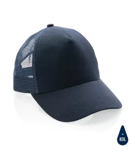 Impact AWARE Brushed Rcotton 5 Panel Trucker Cap 190gr Navy