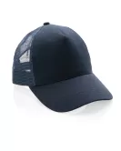 Impact AWARE Brushed Rcotton 5 Panel Trucker Cap 190gr Navy