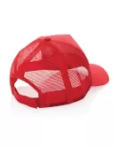 Impact AWARE Brushed Rcotton 5 Panel Trucker Cap 190gr Red