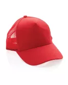 Impact AWARE Brushed Rcotton 5 Panel Trucker Cap 190gr Red