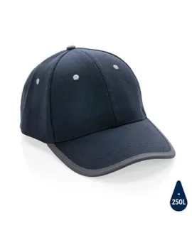 Impact AWARE Brushed Rcotton 6 Panel Contrast Cap 280gr Navy