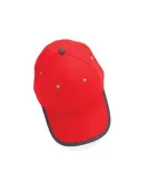 Impact AWARE Brushed Rcotton 6 Panel Contrast Cap 280gr Red