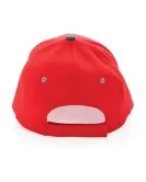 Impact AWARE Brushed Rcotton 6 Panel Contrast Cap 280gr Red