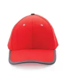 Impact AWARE Brushed Rcotton 6 Panel Contrast Cap 280gr Red