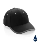 Impact AWARE Brushed Rcotton 6 Panel Contrast Cap 280gr Black