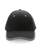 Impact AWARE Brushed Rcotton 6 Panel Contrast Cap 280gr Black