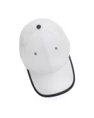 Impact AWARE Brushed Rcotton 6 Panel Contrast Cap 280gr White