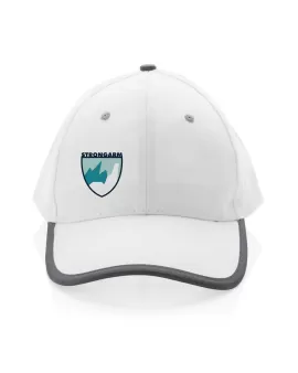Impact AWARE Brushed Rcotton 6 Panel Contrast Cap 280gr White