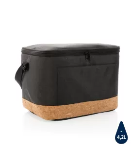 Impact AWARE XL RPET Two Tone Cooler Bag With Cork Black