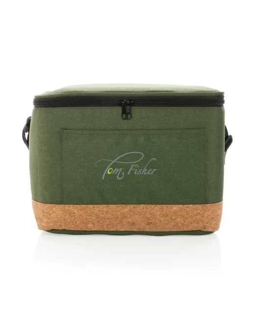 Impact AWARE XL RPET Two Tone Cooler Bag With Cork Green