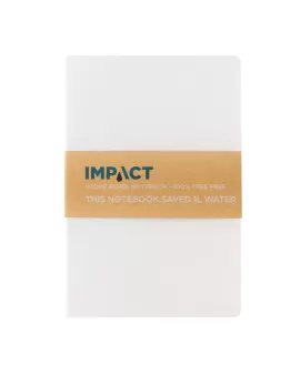 Impact Softcover Stone Paper Notebook A5 White