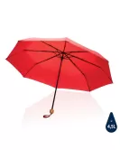 20.5" Impact AWARE RPET 190T Pongee Bamboo Mini Umbrella